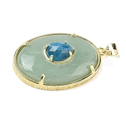 Ciondoli in avventurina verde naturale e apatite&nbsp;G-P599-05G-02