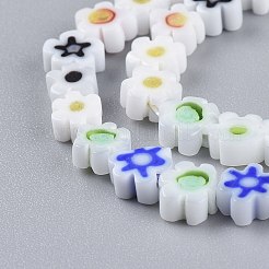 Millefiori a mano fili di perline di vetro&nbsp;X-LAMP-J035-6mm-11