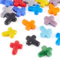 20pcs 10 Farben handgemachte Bunte Malerei-Perlen&nbsp;LAMP-TA0001-62