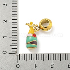 Europäische Anhänger aus 304 Edelstahl mit Emaille&nbsp;STAS-U005-21G