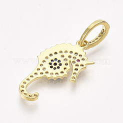 Ottone micro spianare pendenti zirconi&nbsp;ZIRC-T006-42G