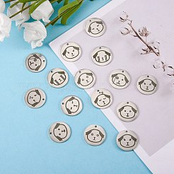 16pcs 8 colgantes de acero inoxidable de estilo&nbsp;STAS-SZ0002-01