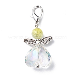Decorazioni pendenti in perline acriliche trasparenti color ab&nbsp;HJEW-JM00780