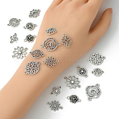 20 pièces 10 styles breloques de connecteur en alliage de style tibétain&nbsp;TIBE-YW0001-68
