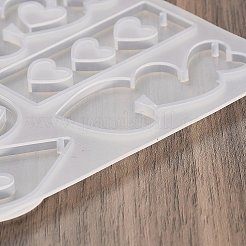Orecchini pendenti a cuore stampo in silicone fai da te&nbsp;X1-DIY-Q033-06A