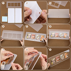 Präsentationsständer für Kartenhüllen aus Acryl und Eisen&nbsp;ODIS-WH0100-06