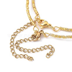 Conjuntos de pulseras con cuentas de corneta de vidrio plateado&nbsp;BJEW-JB05493-01