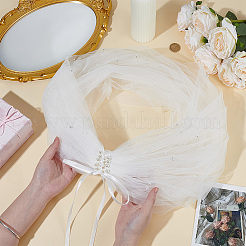 Châle de mariée en tissu&nbsp;AJEW-WH0455-349B
