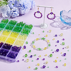 1350pcs 12 Arten transparente Acrylperlen&nbsp;TACR-SP0001-41