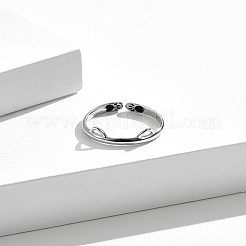 925 Sterling Silber Manschettenringe&nbsp;RJEW-BB70407