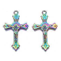 Pendentifs en alliage de couleur arc-en-ciel&nbsp;PALLOY-N156-147-NR