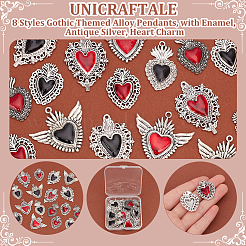 16 Stück 8 Stile Anhänger aus Legierung im Gothic-Stil&nbsp;ENAM-UN0001-09
