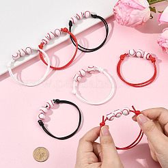 15 Stück 3 Farben Sport-Thema Acrylperlen Armbänder für Männer und Frauen&nbsp;BJEW-SP0001-23
