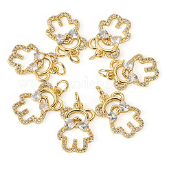 10 pendentif en laiton avec zircone cubique&nbsp;KK-TA0002-13