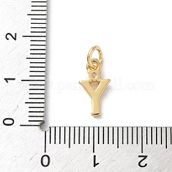 Breloques de zircone cubique clair pavés en laiton&nbsp;KK-A273-01G-Y