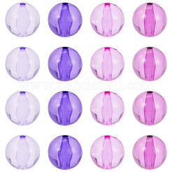 20pcs 4 Farben transparente Acrylperlen&nbsp;MACR-TADJ0001-02A