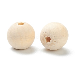 Perle di legno non finite naturali&nbsp;WOOD-XCP0001-19D