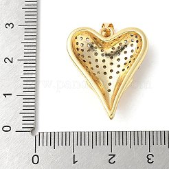 Messing micro pave klare zirkonia anhänger&nbsp;ZIRC-I071-03G-03