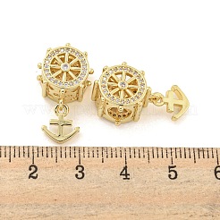 Laiton plaqué rack avec pendentif en zircone cubique&nbsp;KK-P270-15G