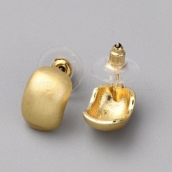 Ovale Ohrstecker aus Legierung&nbsp;EJEW-WH0004-215