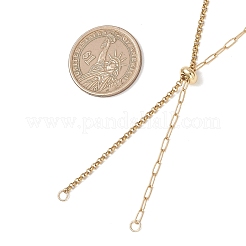 Fabricación de collares con cadena deslizante mixta de acero inoxidable 304 de 2 mm&nbsp;AJEW-JB01558-01