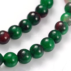 Naturweiß gefärbt Jade Perlen Stränge&nbsp;JB4mm-M