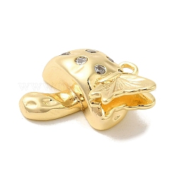 Pendentifs en laiton zircon cubique transparent&nbsp;KK-Z073-20G