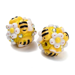 Polymer Clay Strassperlen mit Harz&nbsp;X-RESI-Z045-05
