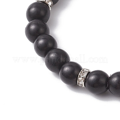4 bracciale elastico con perline sintetiche turchesi in 4 colori per donna&nbsp;BJEW-JB12288