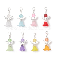 8 Stück Blumenengel-Anhänger aus Acryl&nbsp;HJEW-JM03554