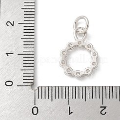 S925 Sterling Silber Micro Pavé Anhänger mit Zirkonia&nbsp;LS-STER-H115-02A-S