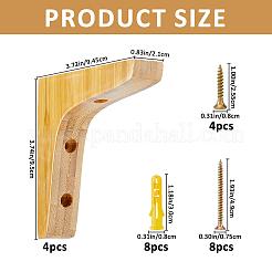 Mensola galleggiante in legno a forma di L&nbsp;FIND-WH0199-415