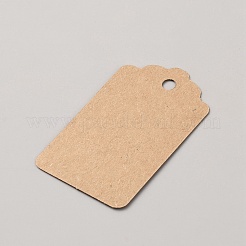 100 pz etichette rettangolari vuote in carta kraft per i prezzi&nbsp;CDIS-WH0027-31