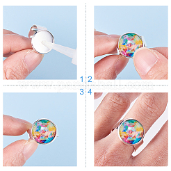 Cabochons di vetro&nbsp;GLAA-SC0001-03B