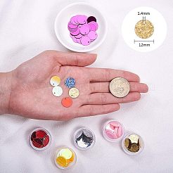 Accessori per ornamenti charms in paillette / paillettes in plastica&nbsp;PVC-OC0001-04