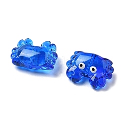 Perles de verre émaillées transparentes&nbsp;LAMP-V001-08D