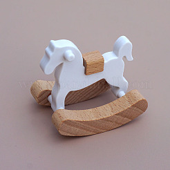 Ornements de cheval à bascule en bois&nbsp;PW-WG45736-01