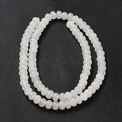 Natürliche weiße Jade perlen Stränge&nbsp;G-D481-17B