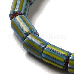Handgemachte nepalesische Bunte Malereiperlen&nbsp;LAMP-B023-07A-08