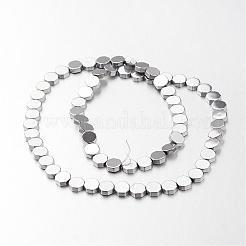 Electroplate non magnetici ematite sintetico fili di perline&nbsp;G-F300-59-01
