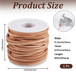 20 Yards flache Lederschnüre&nbsp;WL-CL0001-16C