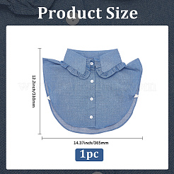 Cuellos de camisa de algodón desmontables&nbsp;AJEW-WH20816-025A
