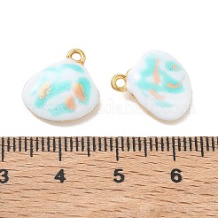 Anhänger aus Edelstahl 304 mit Emaille und Glitzerpulver&nbsp;STAS-Q119-04G-05
