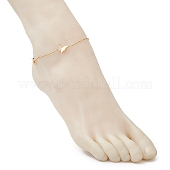Fußkettchen mit Schmetterlingsgliederkette aus Edelstahl 304 für Damen&nbsp;AJEW-AN00700