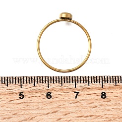 Bague en acier inoxydable 304 sertie de strass&nbsp;STAS-H237-01C-G