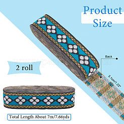 Nastri in poliestere con ricamo in stile etnico&nbsp;OCOR-WH0070-10A-05