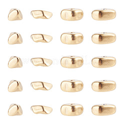 20 pièce 4 styles de perles en acier inoxydable 304&nbsp;STAS-TA0006-40