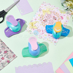 3 Stück Mini-Bastelstanzer aus Kunststoff in 3 Ausführungen für Scrapbooking und Papierbasteln&nbsp;DIY-GO0001-95
