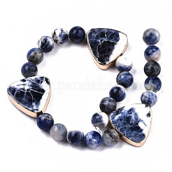 Natur Sodalith Perlen Stränge&nbsp;G-T131-64