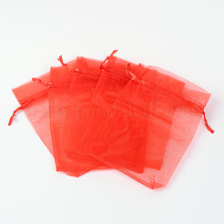 Sacchetti regalo in organza con coulisse&nbsp;X-OP-R016-10x15cm-01